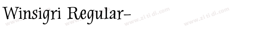 Winsigri Regular字体转换